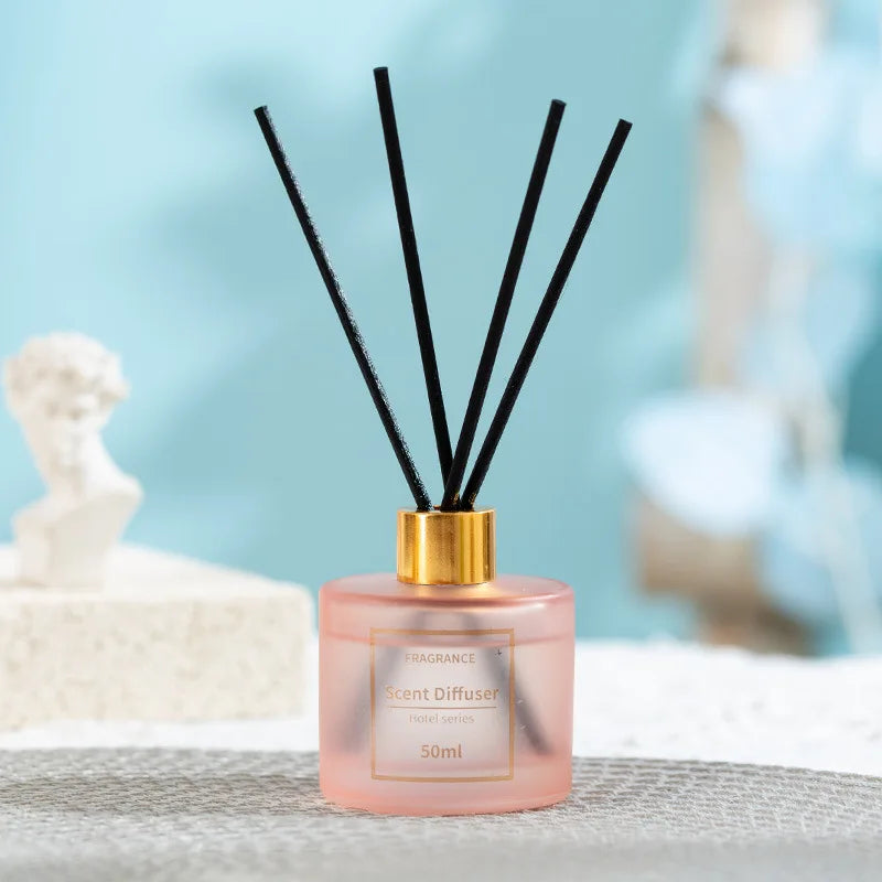 موزع ريد 50مل مستوحى من فنادق هيلتون وماريوت، زيوت عطرية فاخرة، أعواد موسعة، عطر مستمر وطويل الأمد، للمنزل والمكتب | 50ml Hilton & Marriott Inspired Reed Diffuser, Premium Essential Oils, Expanding Reeds, Long-Lasting Home & Office Fragrance