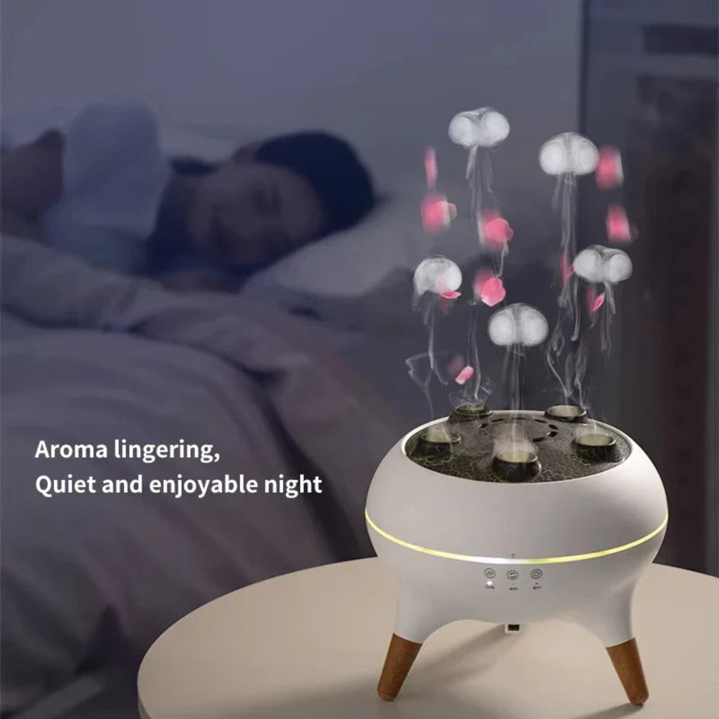 Flame Aromatherapy Essential Oil Diffuser – 250ML Humidifier & Aroma Diffuser | ناشر عطور وزيوت أساسية بتصميم لهب، مرطب هواء وناشر رائحة 250 مل