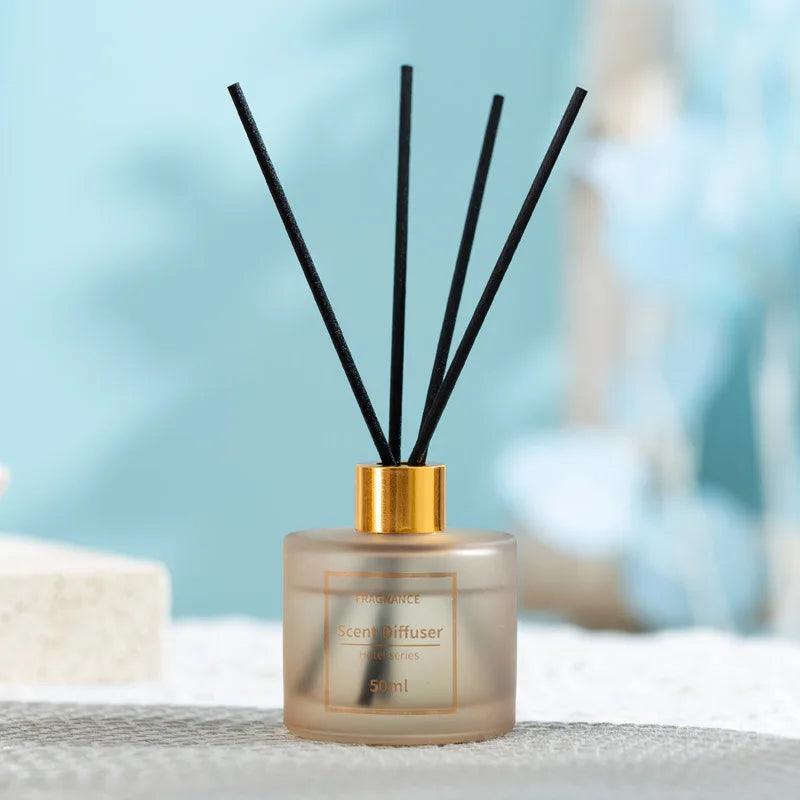 موزع ريد 50مل مستوحى من فنادق هيلتون وماريوت، زيوت عطرية فاخرة، أعواد موسعة، عطر مستمر وطويل الأمد، للمنزل والمكتب | 50ml Hilton & Marriott Inspired Reed Diffuser, Premium Essential Oils, Expanding Reeds, Long-Lasting Home & Office Fragrance