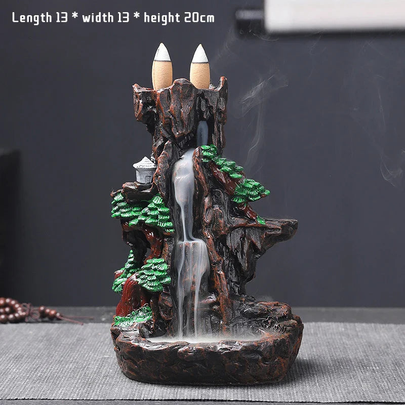 Mountain River Waterfall Backflow Incense Burner – ceramic and resin

Backflow incense fountain for meditation, relaxation, and home décor

Aromatic incense burner with waterfall smoke effect